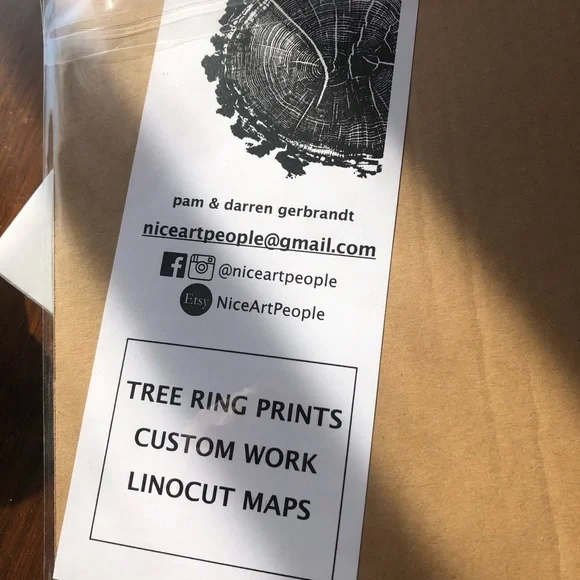 Tree Ring Print, Tree Rings Print. - Picture 2 of 2